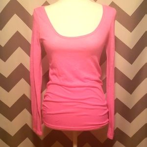 AEO burnout wide scoop neck tshirt